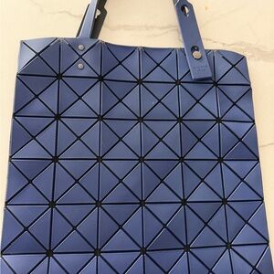 Issey Miyake Blue Geometric Tote